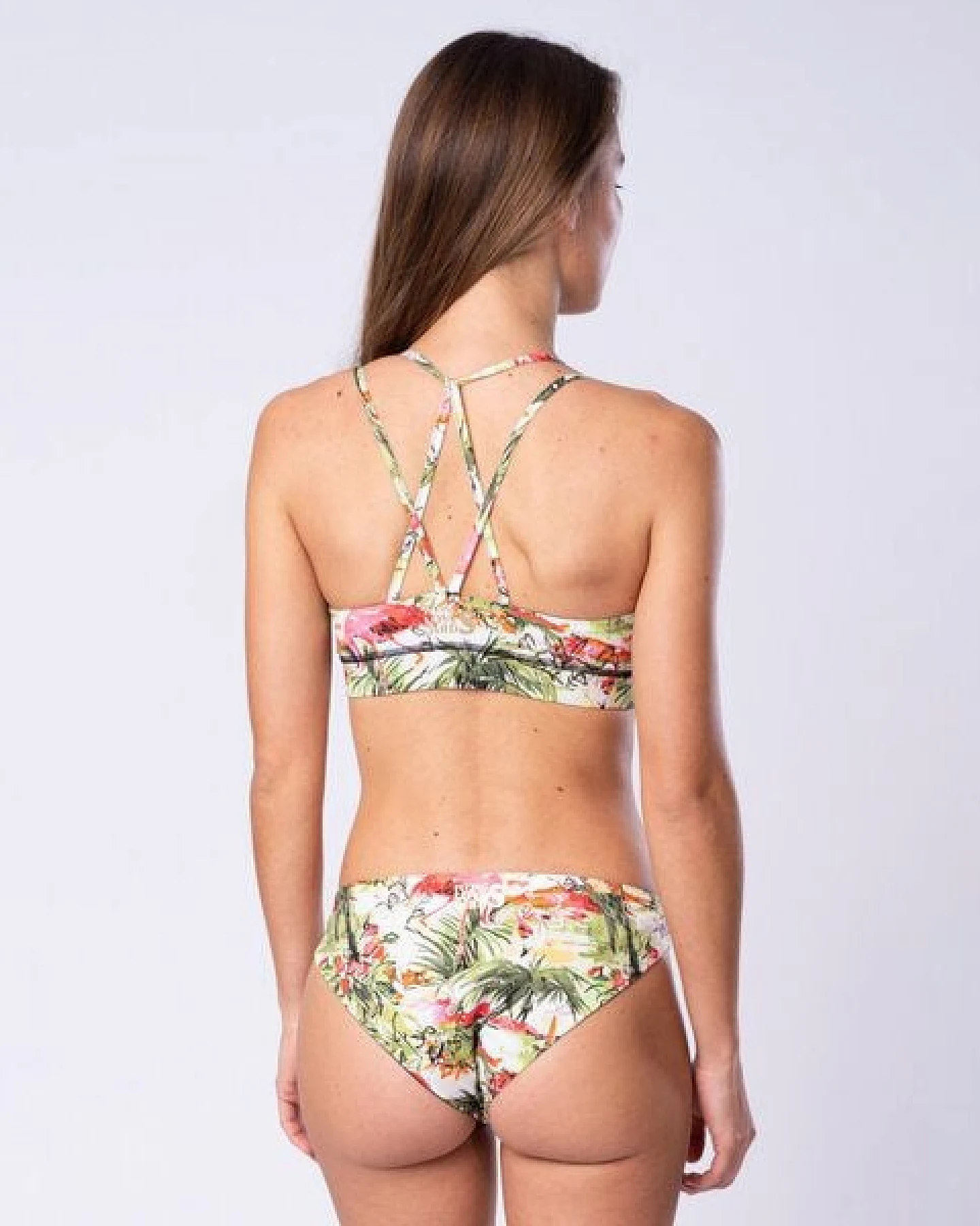Flying Love Birds "Flamingo Bunt" - Bikini Hose Slim zum Wenden – Ansicht 3