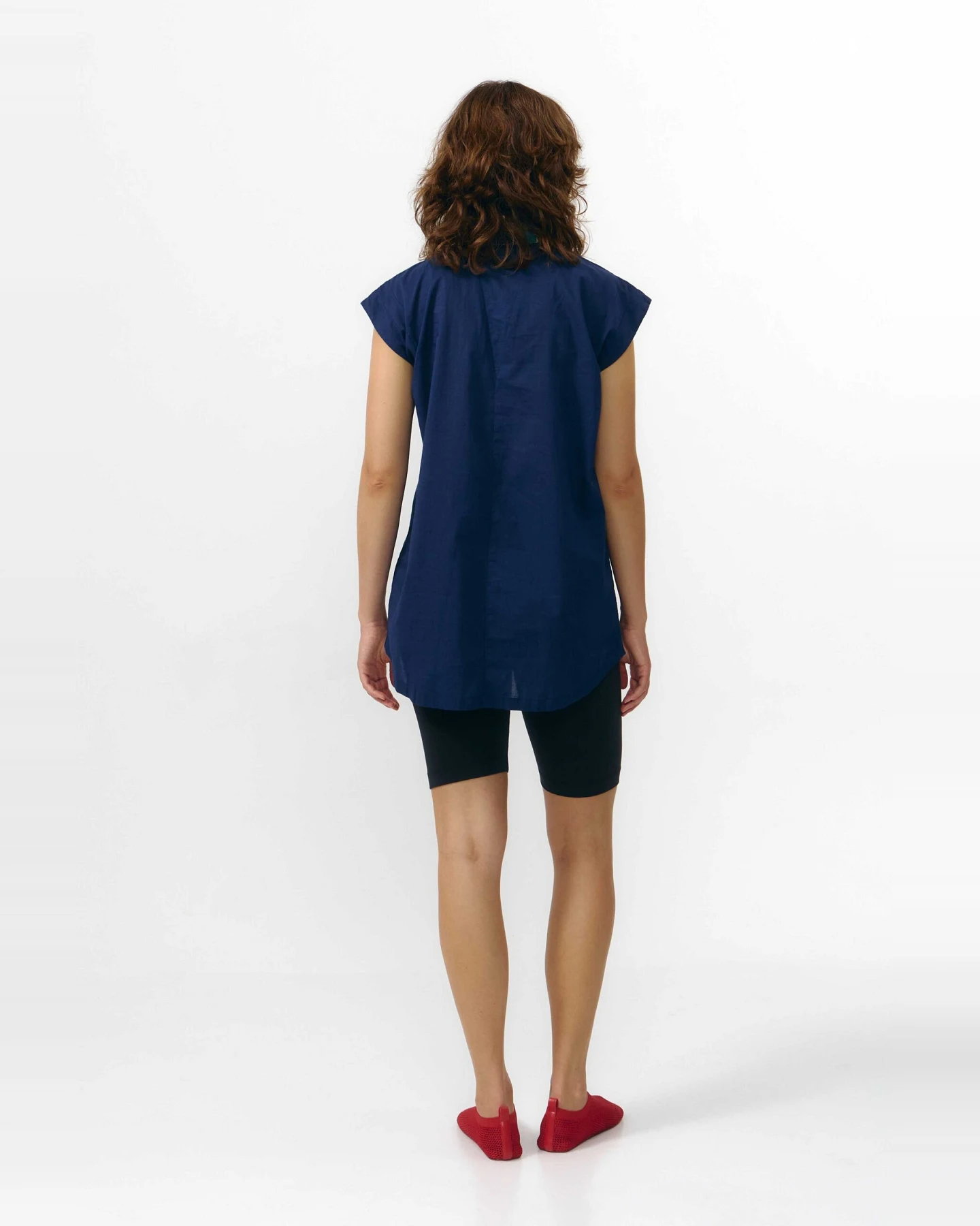 SUITE13LAB Damen vegan Hemd Avanon Dunkelblau – Ansicht 2