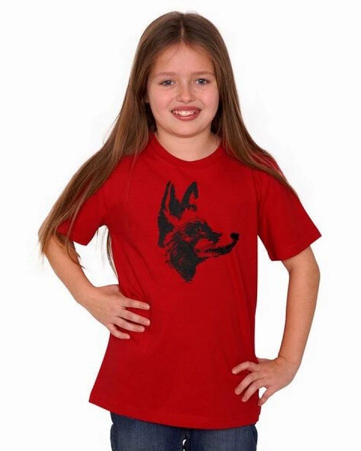 HANDGEDRUCKT "Reineke Fuchs" Kinder-T-Shirt reine Biobaumwolle (kbA)