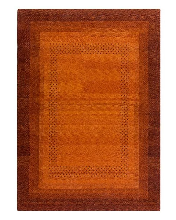 Prolana Handgefertigter Teppich "Sunrise" aus Wolle in Rot-Orange - versch. Größen