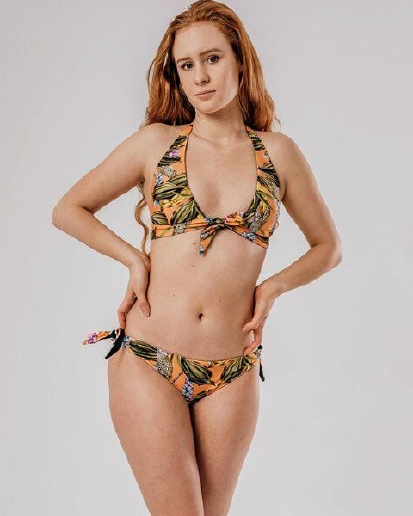 Flying Love Birds "Exotic Orange"- Knotted Top – Ansicht 4