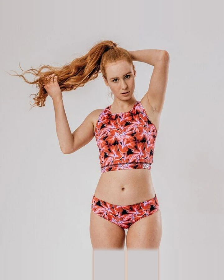 Flying Love Birds "Radiant Flower" - Crop Top