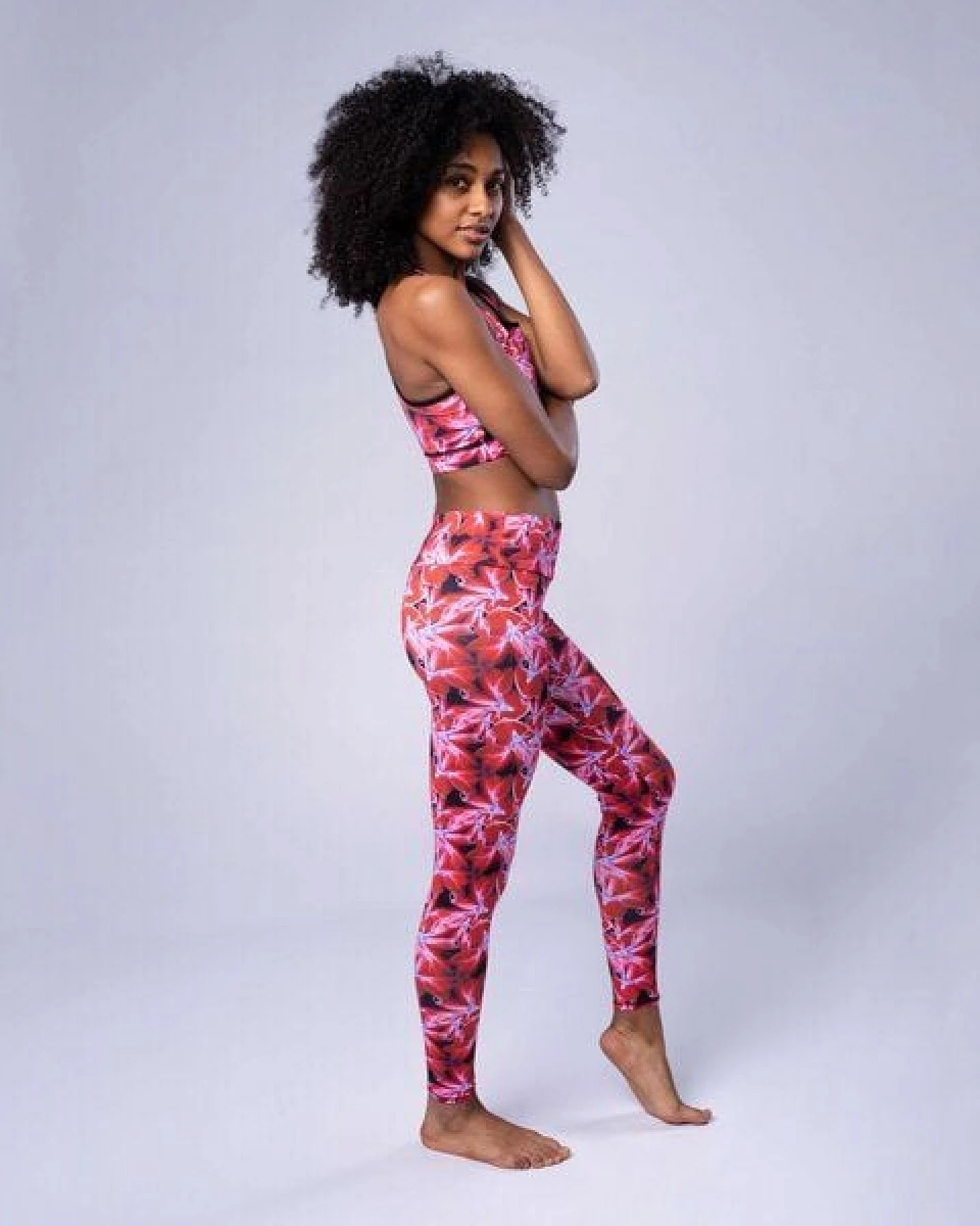 Flying Love Birds "Radiant Flower" Leggings – Ansicht 3