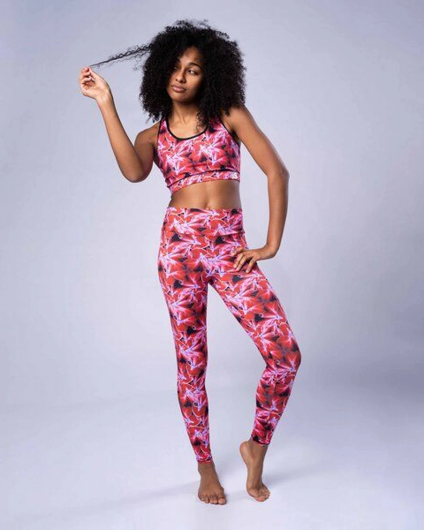 Flying Love Birds "Radiant Flower" Leggings – Ansicht 4