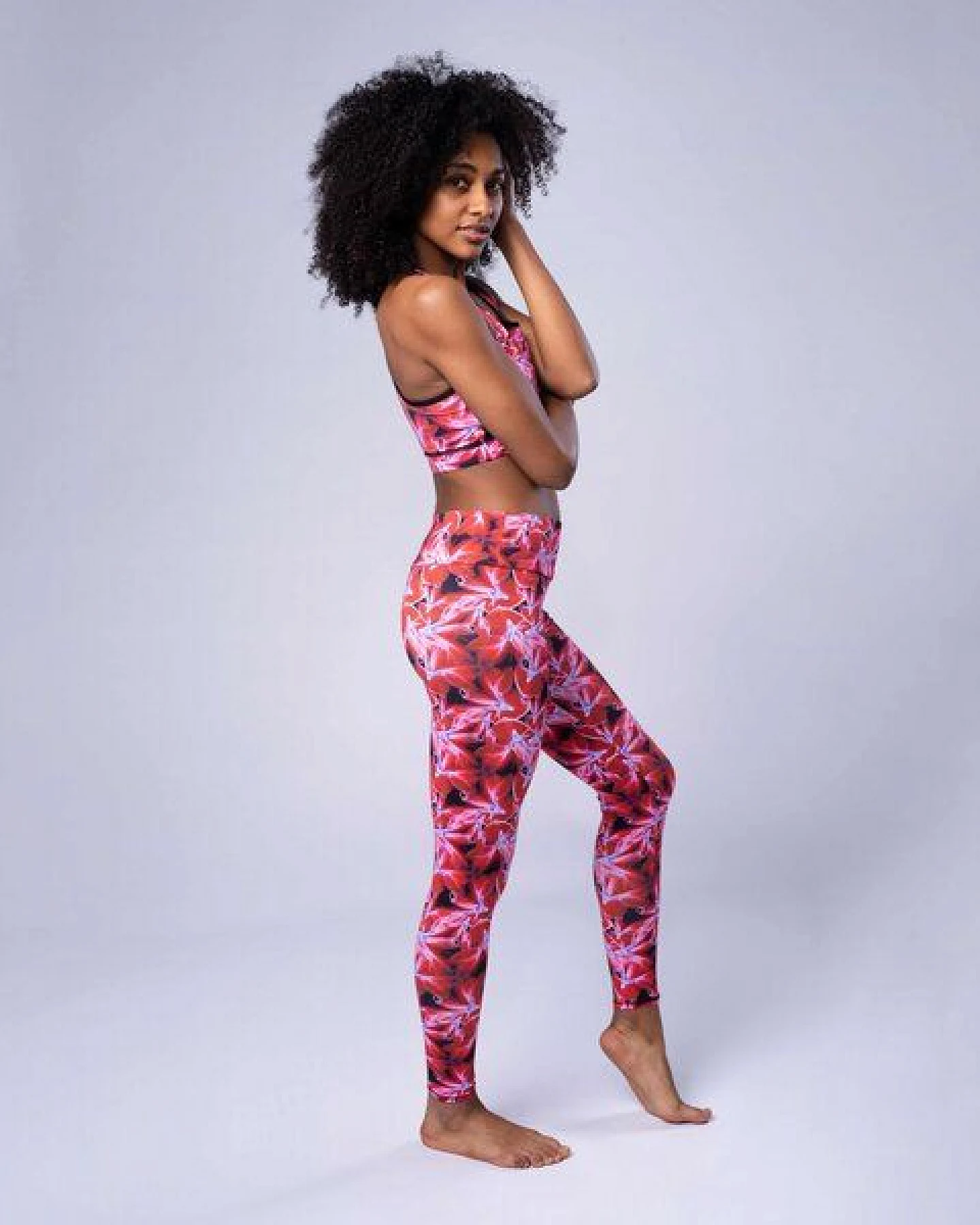 Flying Love Birds "Radiant Flower" Leggings – Ansicht 3