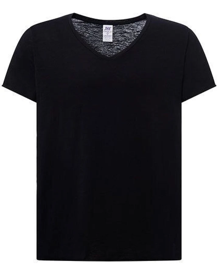 JHK Damen Slub T-Shirt Curvy Plus Size Bio Baumwolle