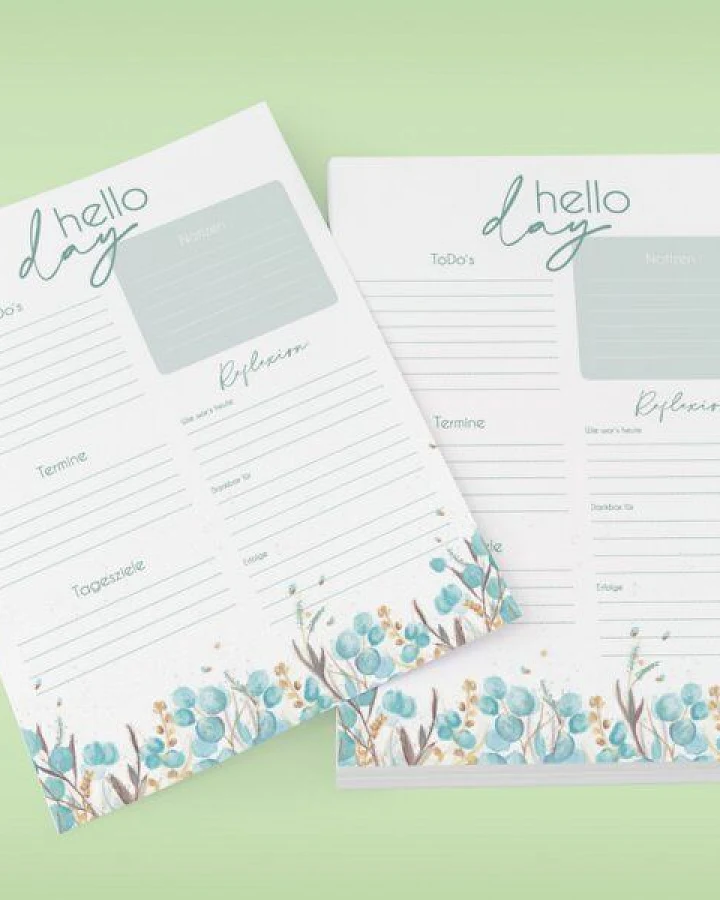 Fines Papeterie Tagesplan Block Din A4 für Bullet Journal