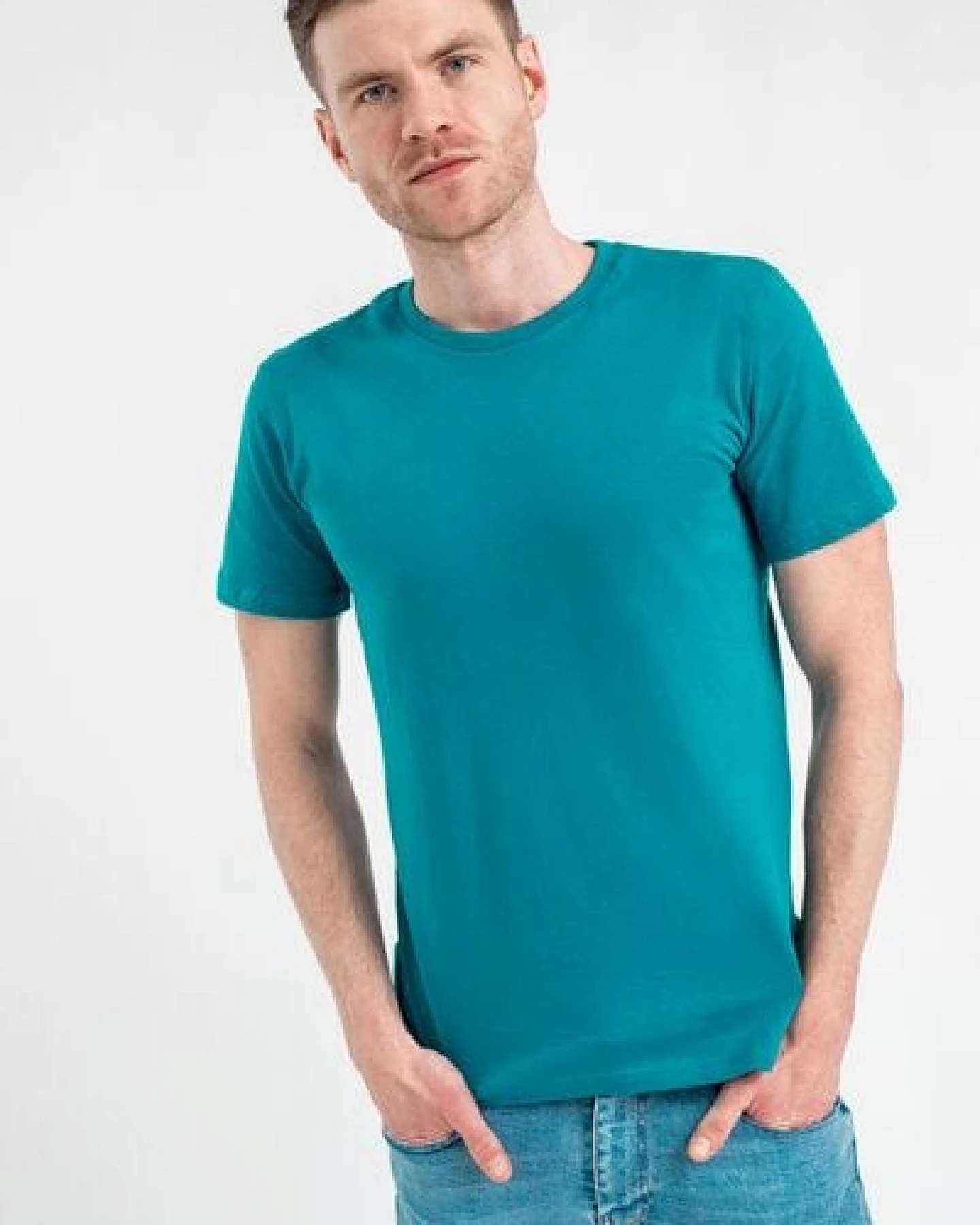 Brandless Basic Bio T-Shirt Rundhals (Männer) Nr.3 GOTS – Ansicht 3