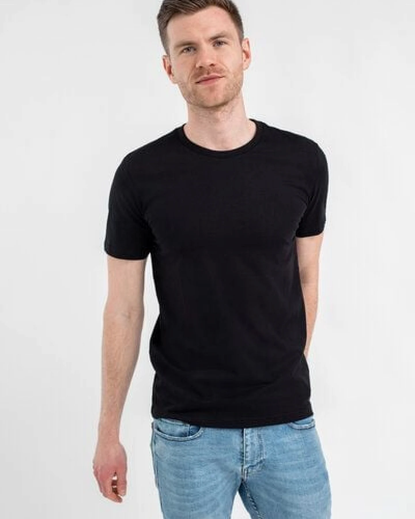 Brandless Basic Bio T-Shirt Rundhals (Männer) Nr.3 GOTS – Ansicht 3