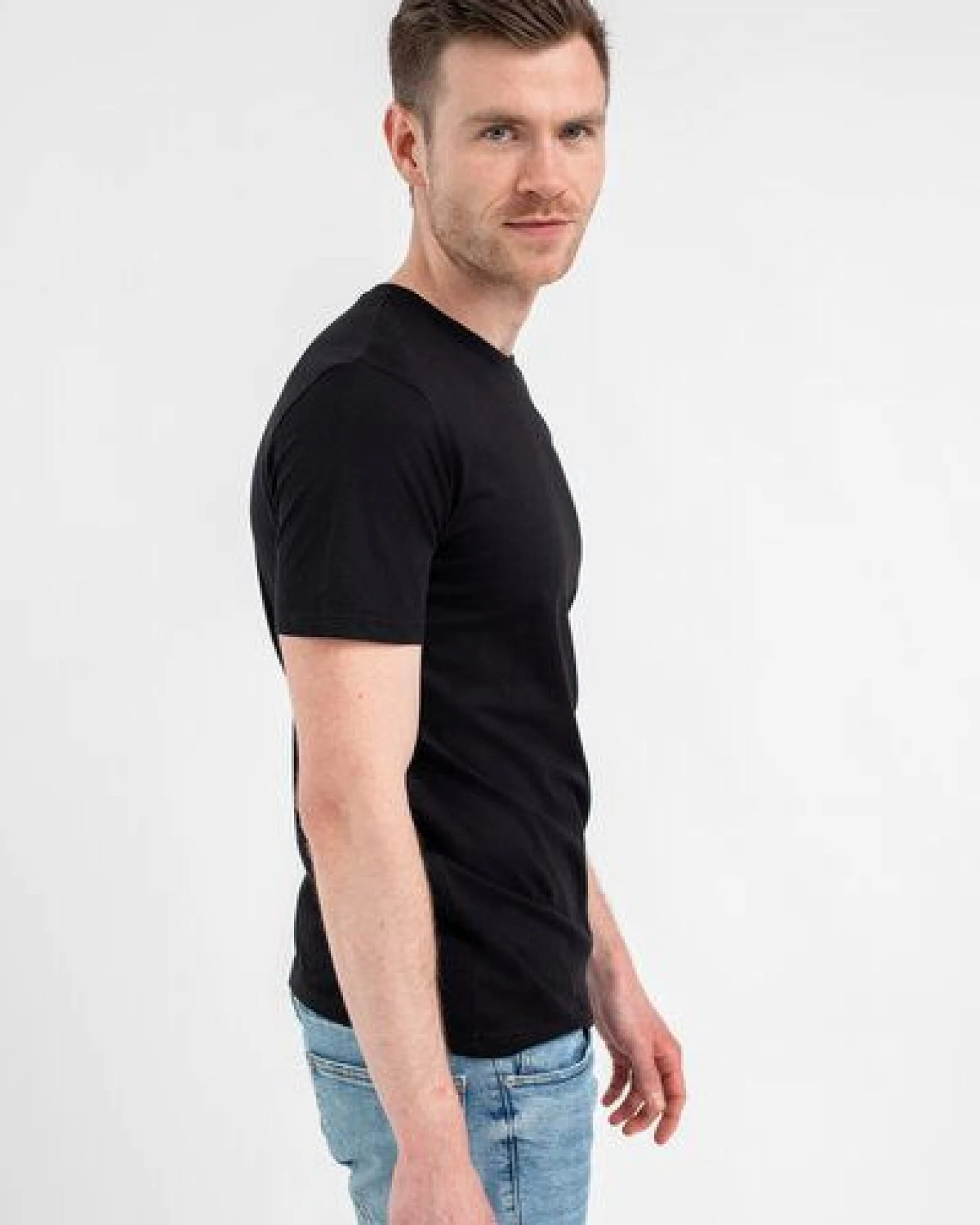 Brandless Basic Bio T-Shirt Rundhals (Männer) Nr.3 GOTS – Ansicht 4