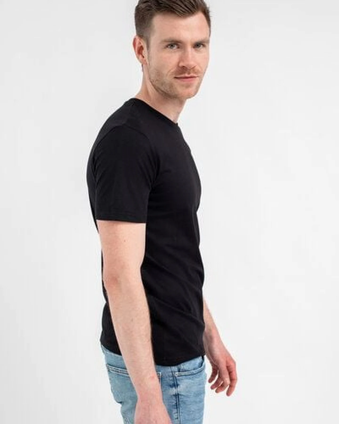 Brandless Basic Bio T-Shirt Rundhals (Männer) Nr.3 GOTS – Ansicht 4