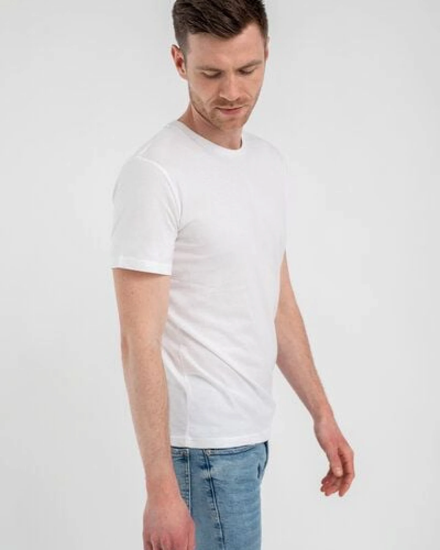 Brandless Basic Bio T-Shirt Rundhals (Männer) Nr.3 GOTS – Ansicht 4
