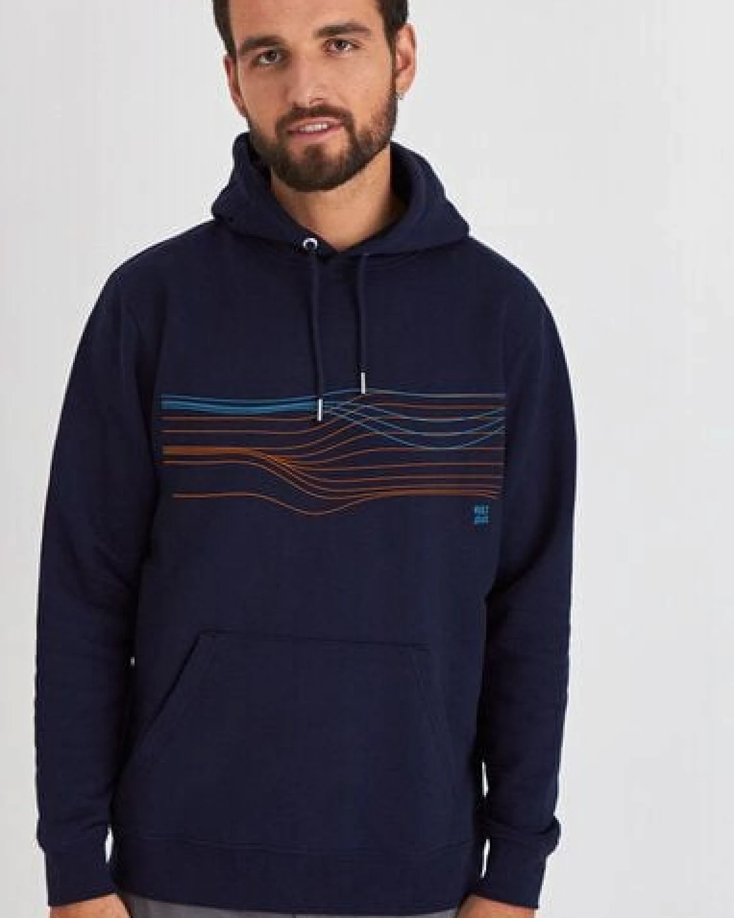 Kultgut Biofair & Upcycling - Supersoft Hoodie / SUNSET – Ansicht 4