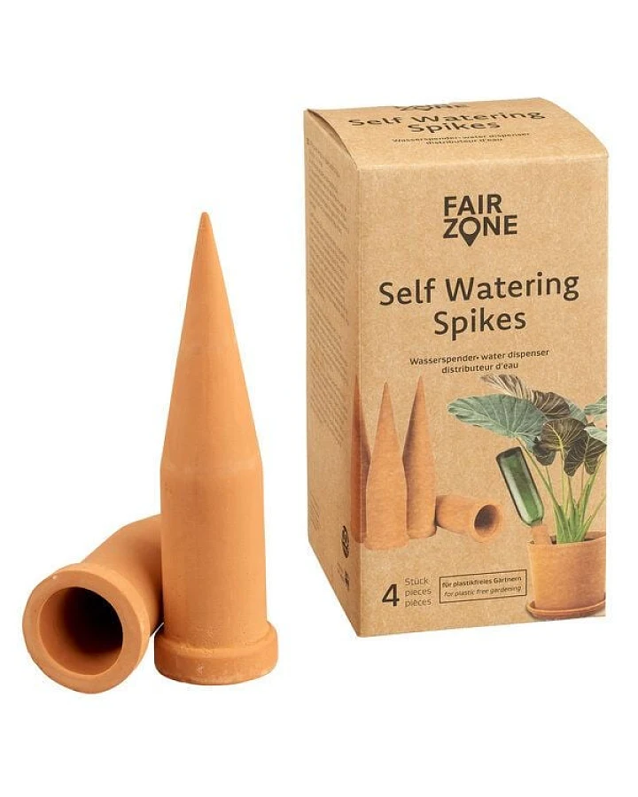 FAIR ZONE Self Watering Pots "Hydro Spikes" 4er Set Tonkegel