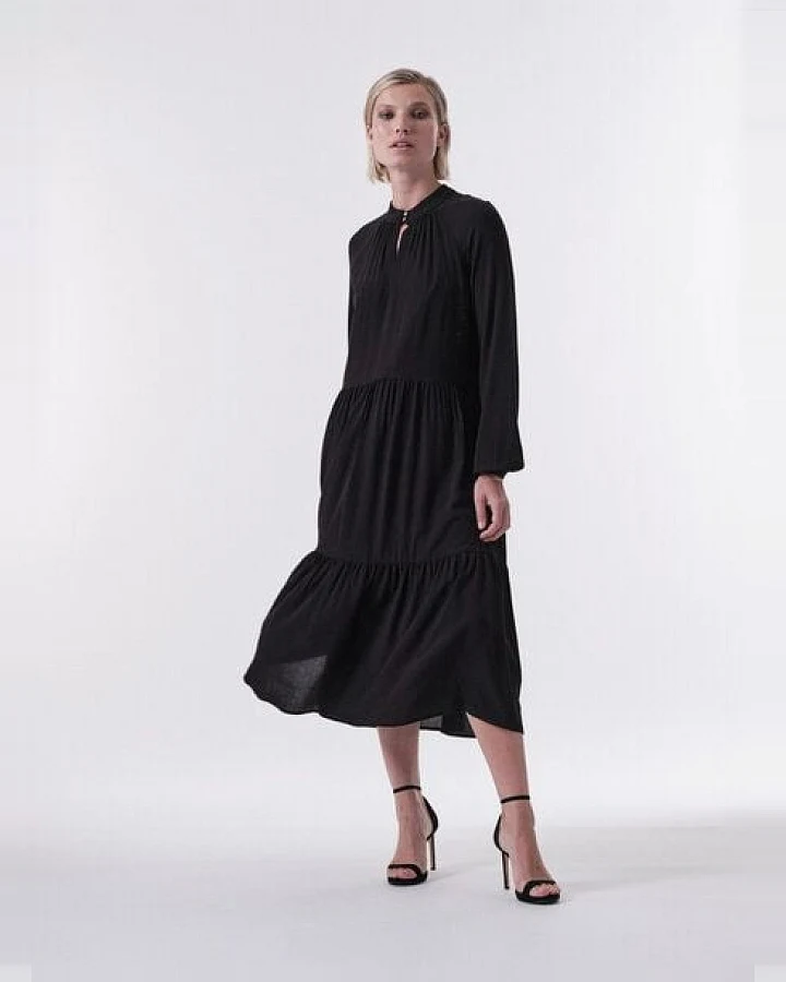 LANIUS Maxikleid aus LENZING ECOVERO