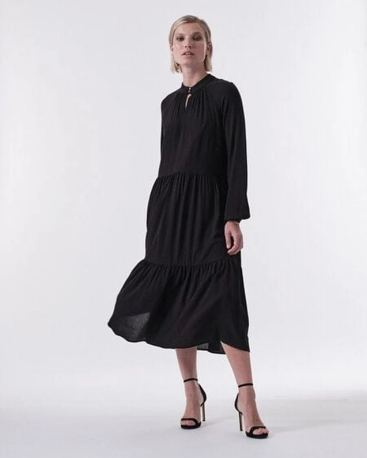 LANIUS Maxikleid aus LENZING ECOVERO