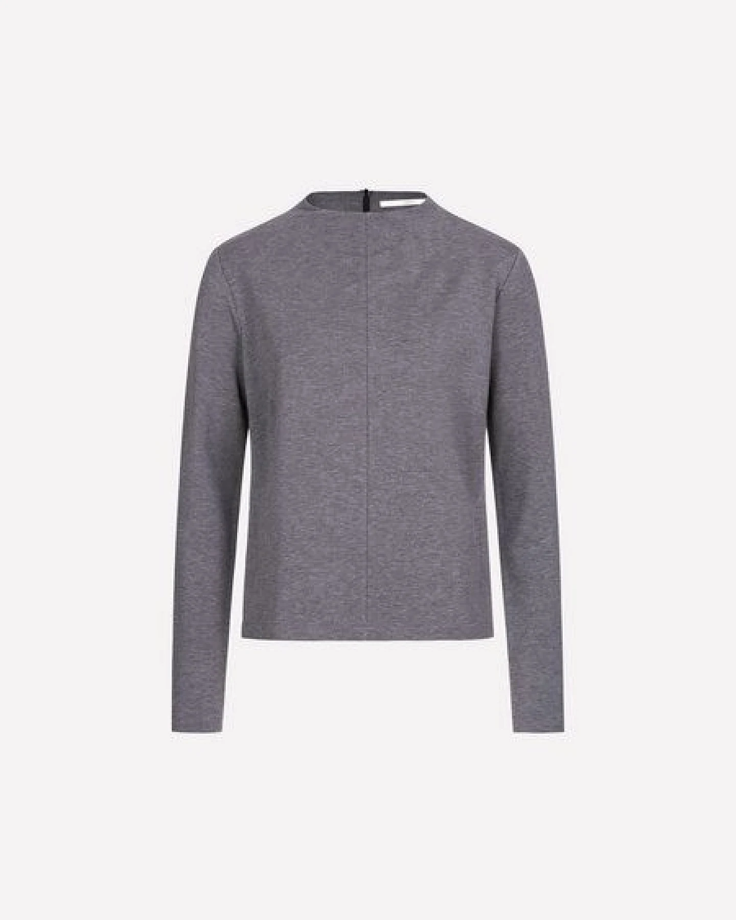 LANIUS Langarmshirt mit Stehkragen aus TENCEL Lyocell – Ansicht 2