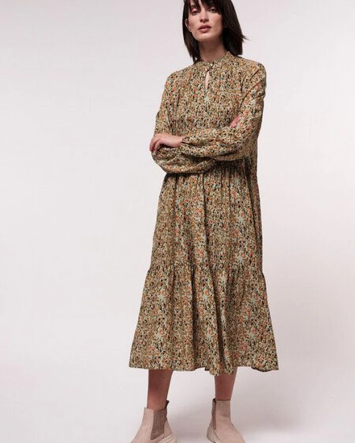 LANIUS Maxikleid Print Jungle aus LENZING ECOVERO
