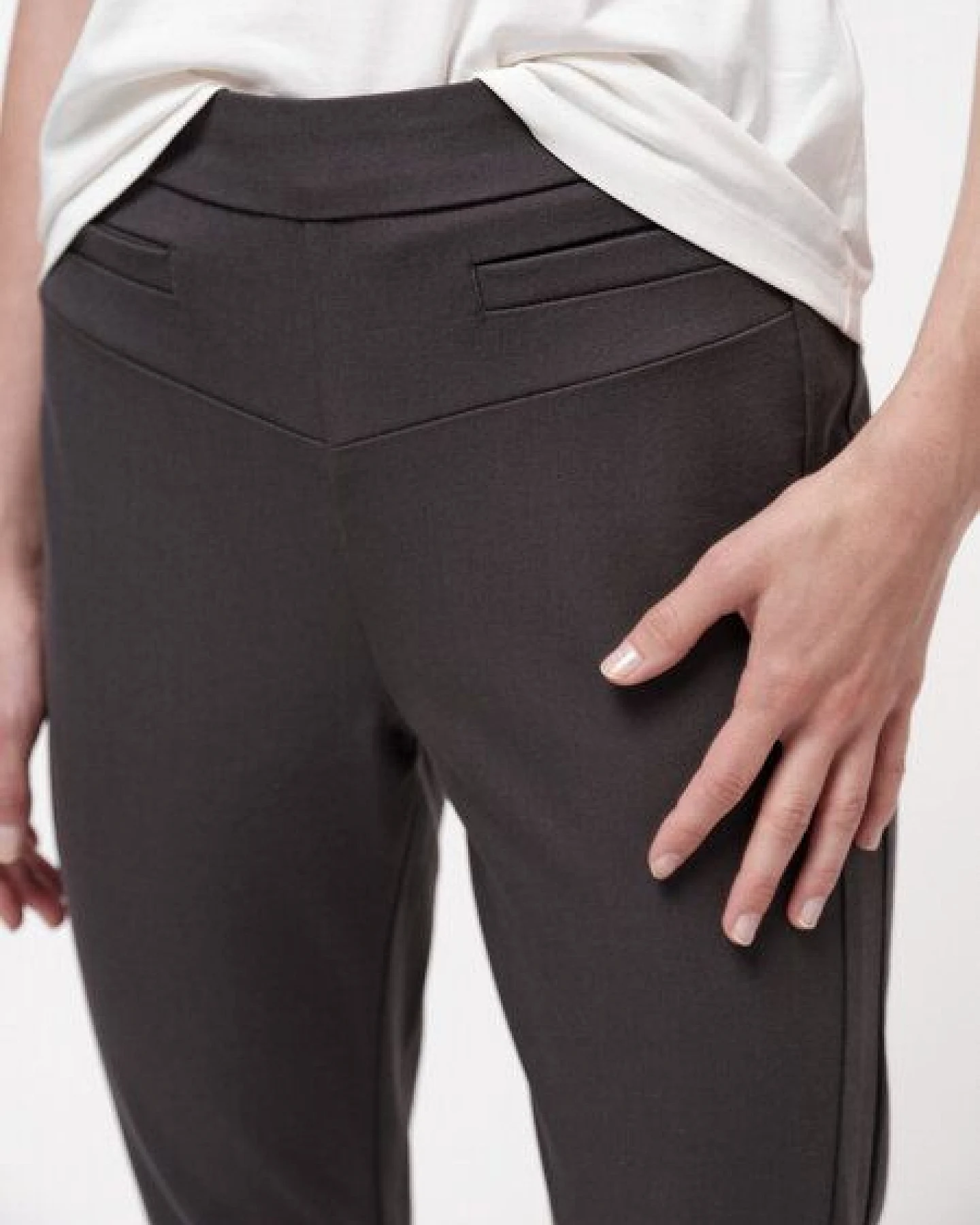 LANIUS Slim-Fit Hose aus Bio-Baumwolle – Ansicht 3