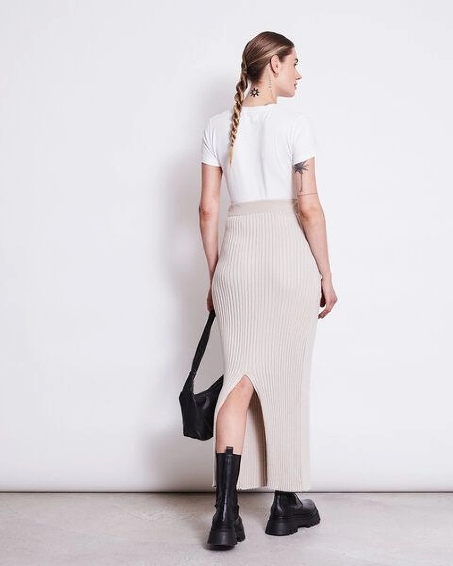 JAN N JUNE Midi Baumwoll Strick Rock EBBA GOTS – Ansicht 4