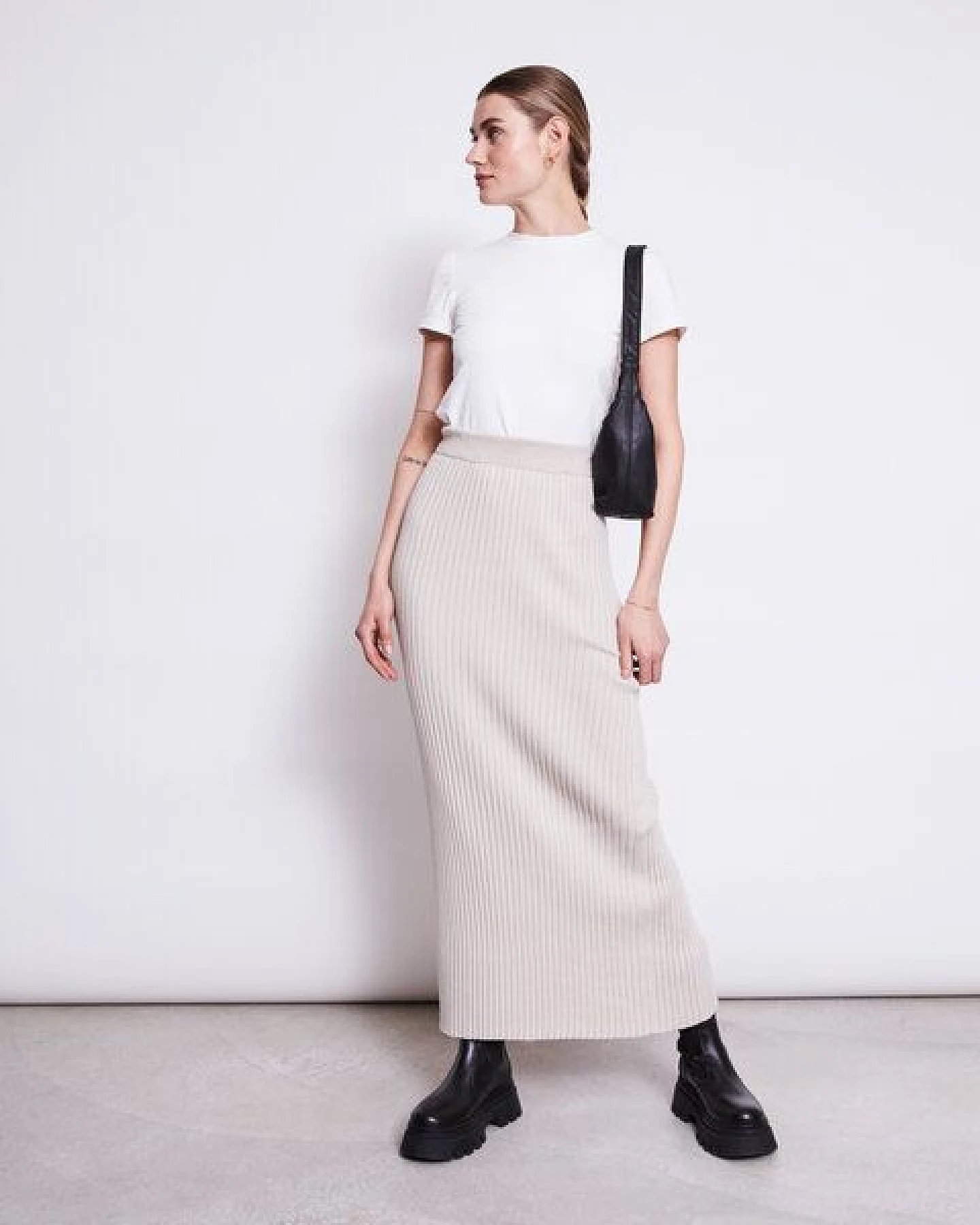 JAN N JUNE Midi Baumwoll Strick Rock EBBA GOTS – Ansicht 3
