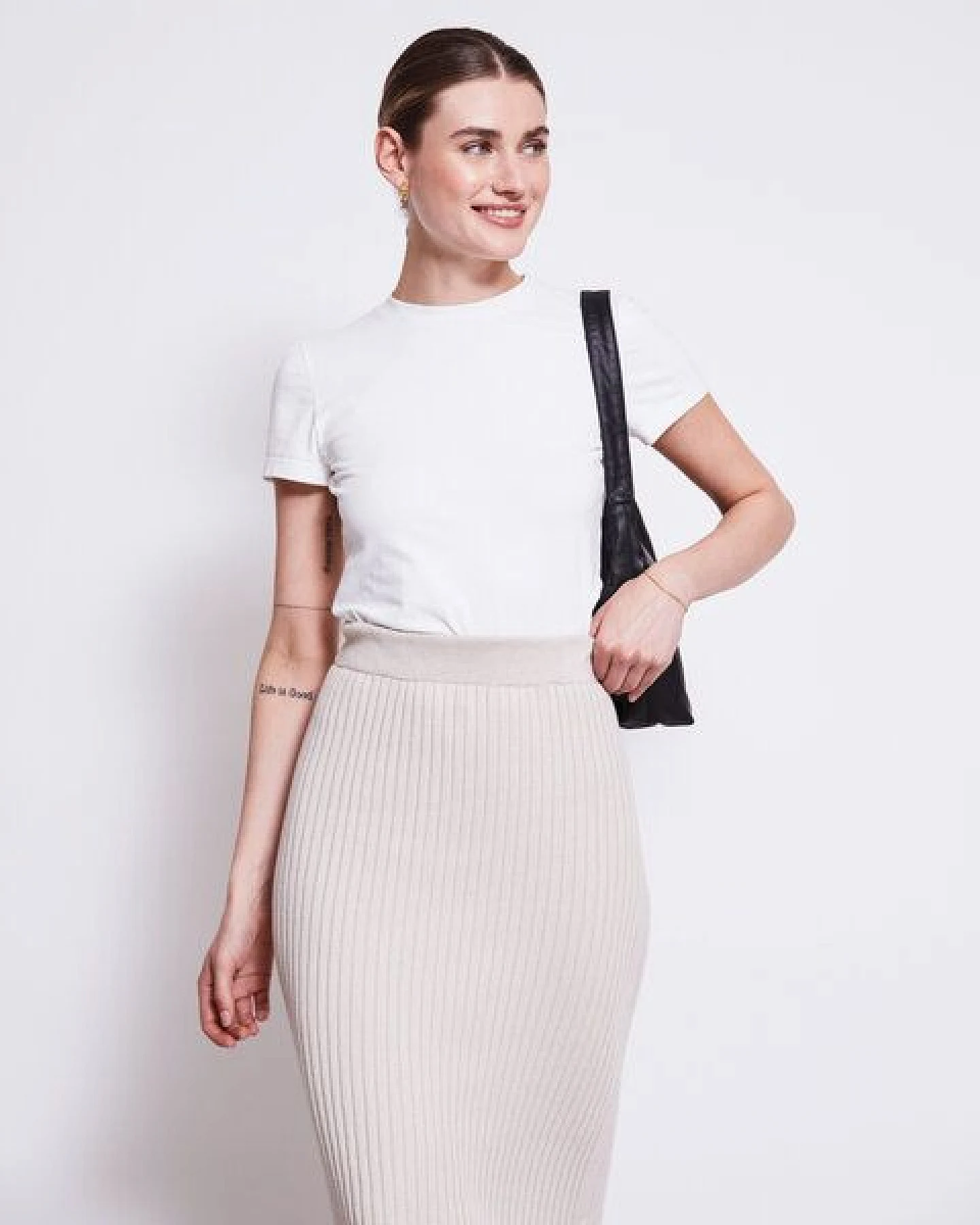 JAN N JUNE Midi Baumwoll Strick Rock EBBA GOTS – Ansicht 4