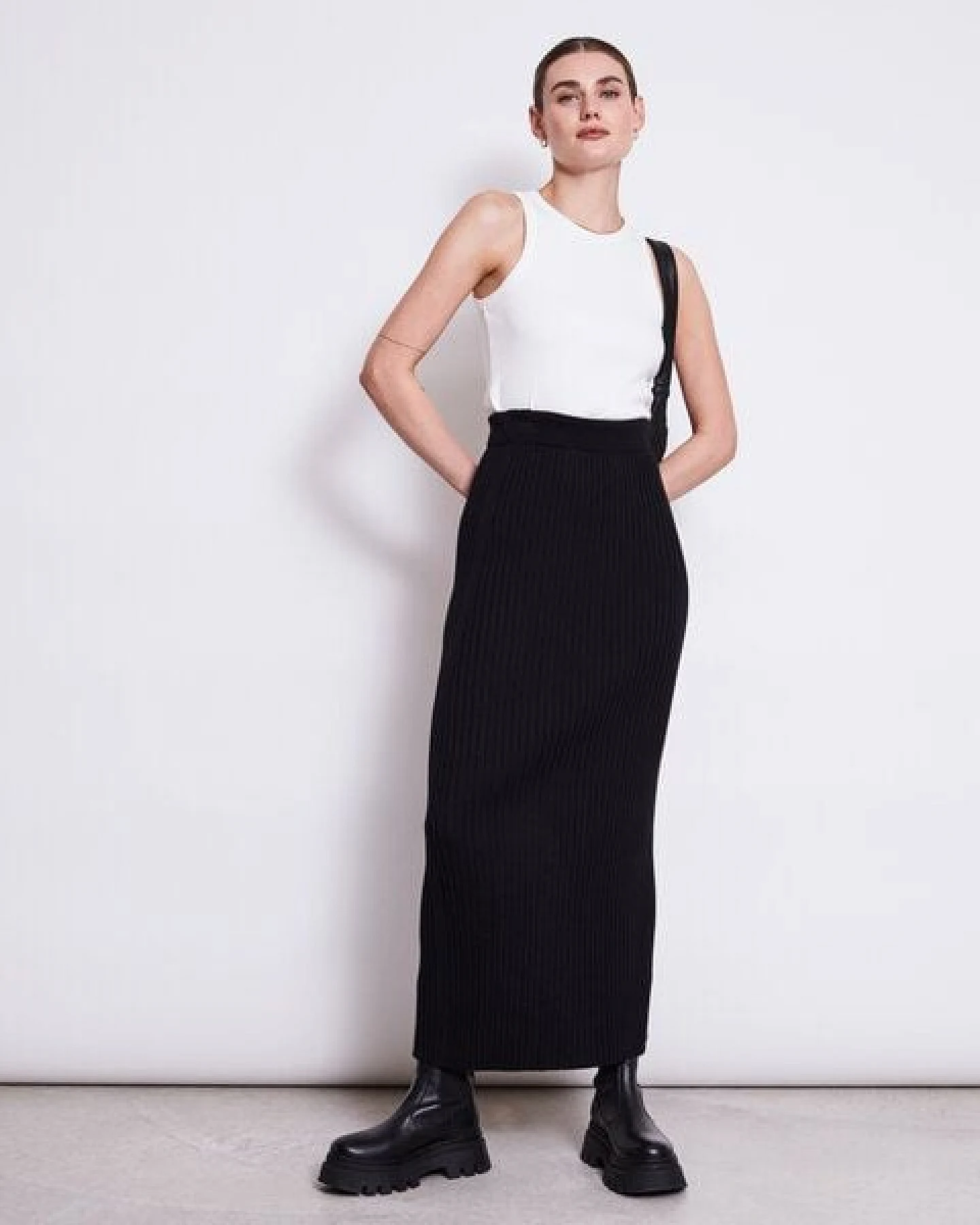 JAN N JUNE Midi Baumwoll Strick Rock EBBA GOTS – Ansicht 4