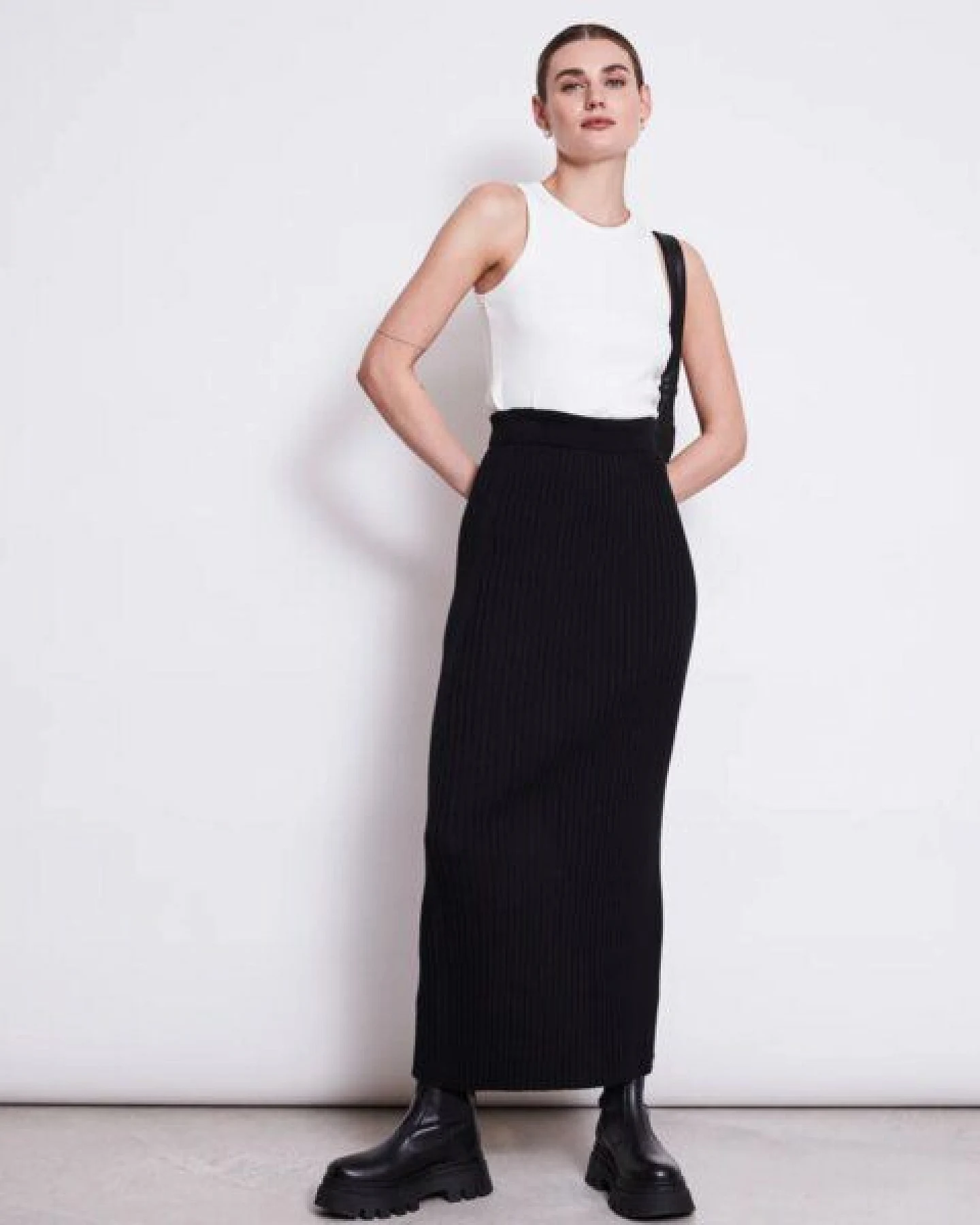 JAN N JUNE Midi Baumwoll Strick Rock EBBA GOTS – Ansicht 3