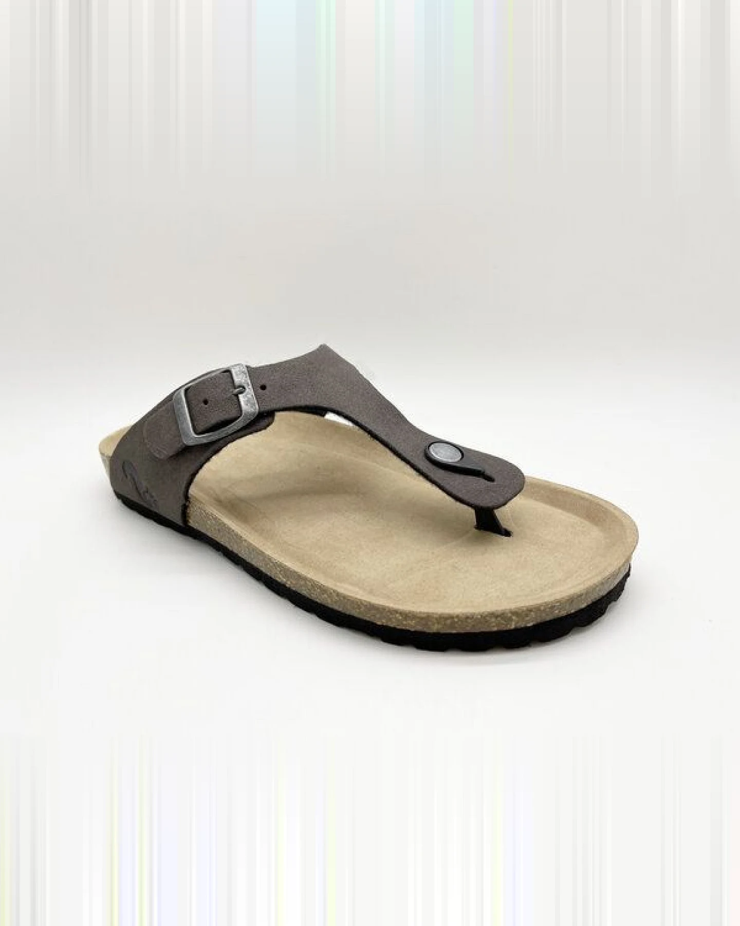 Vegane thies ® Eco Bio Thong Sandale aus rec. PET mit Kork-Tieffussbett MEN – Ansicht 2