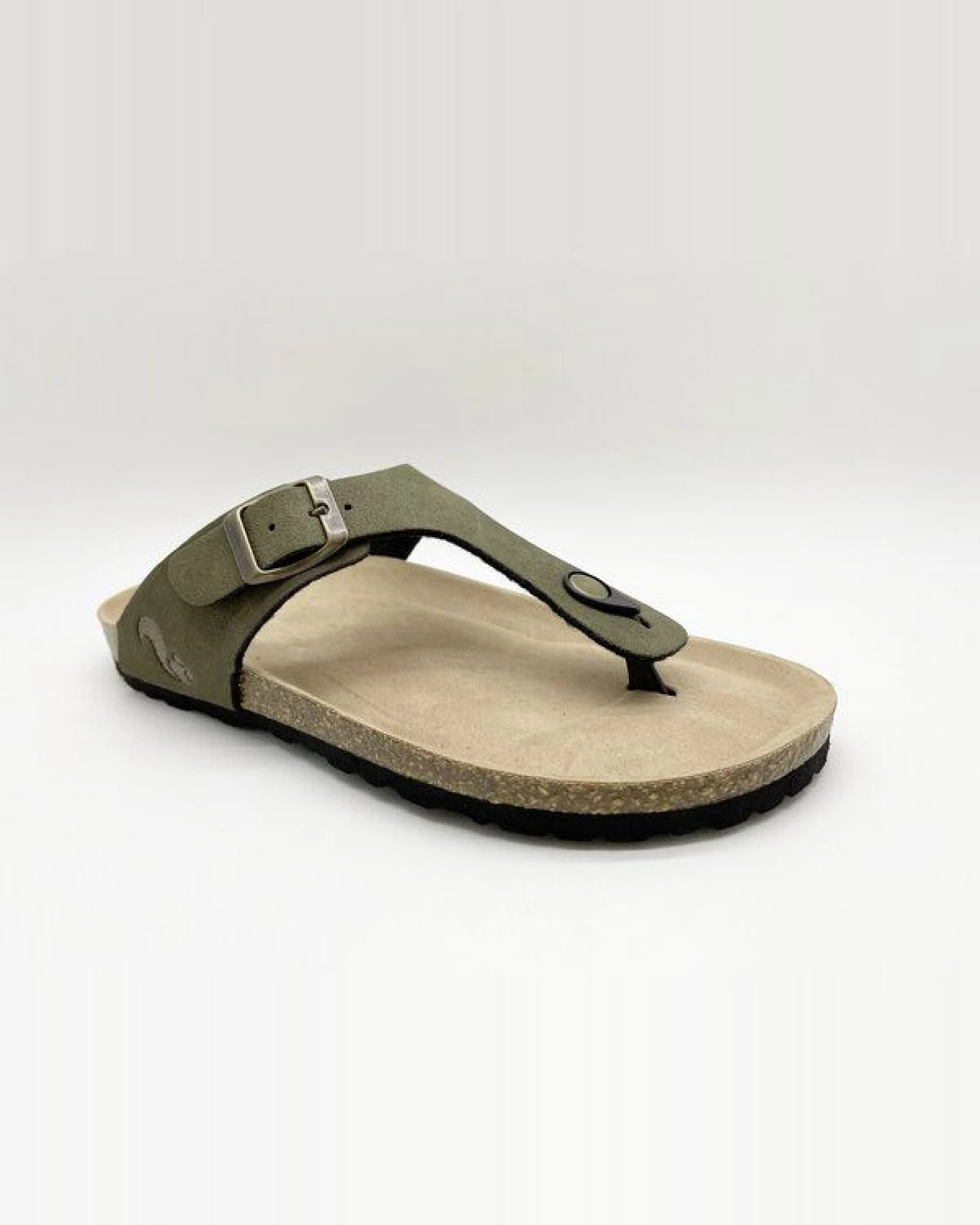 Vegane thies ® Eco Bio Thong Sandale aus rec. PET mit Kork-Tieffussbett MEN – Ansicht 2