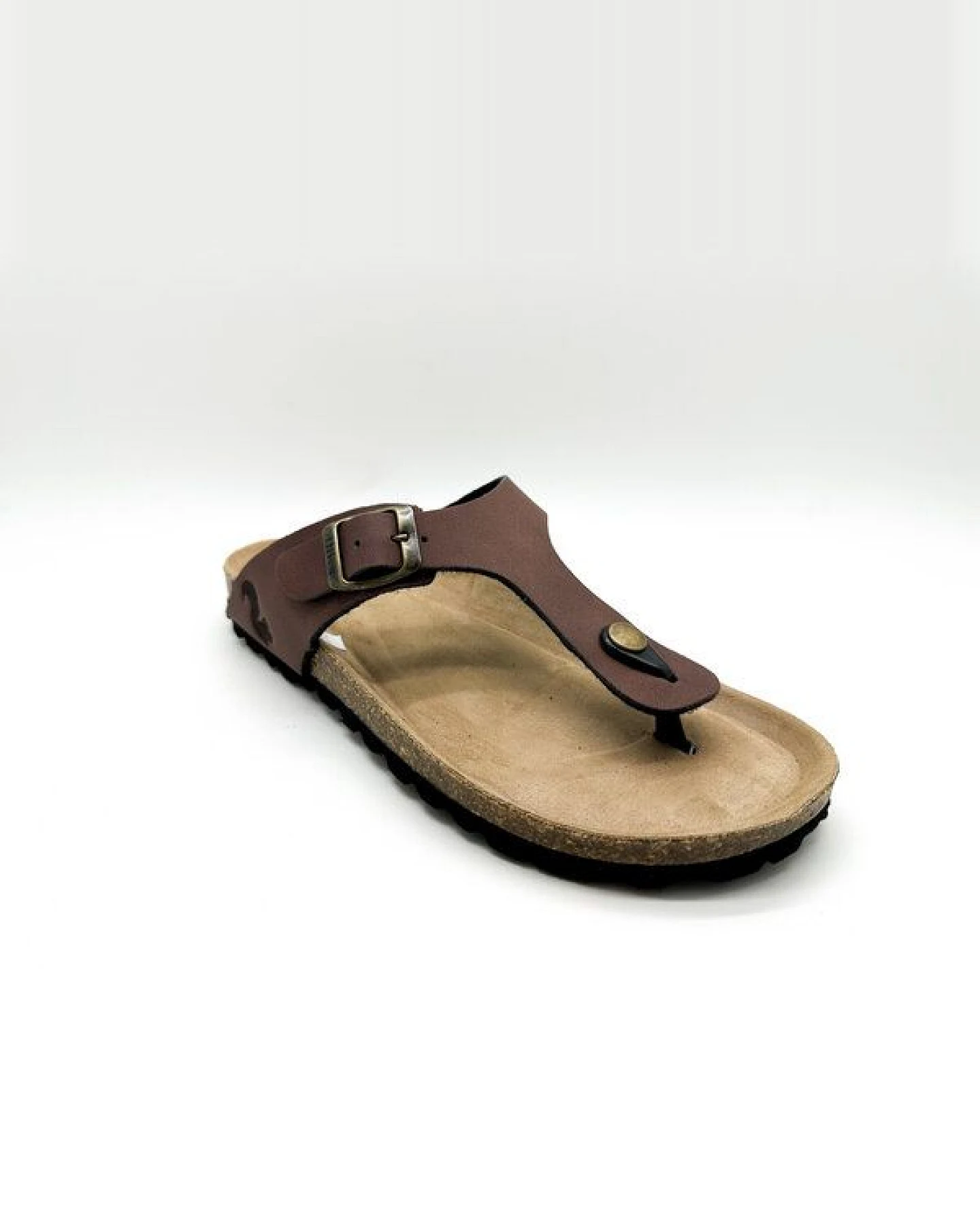 Vegane thies ® Eco Bio Thong Sandale aus rec. PET mit Kork-Tieffussbett MEN – Ansicht 3