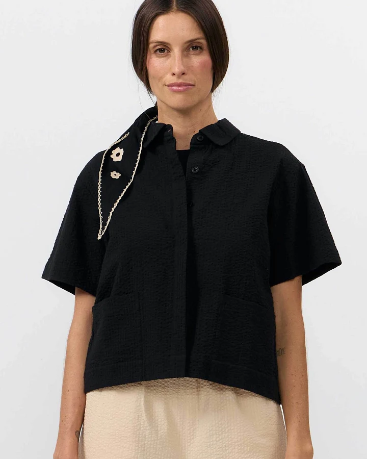 SUITE13LAB Damen vegan Shirt Eder Schwarz