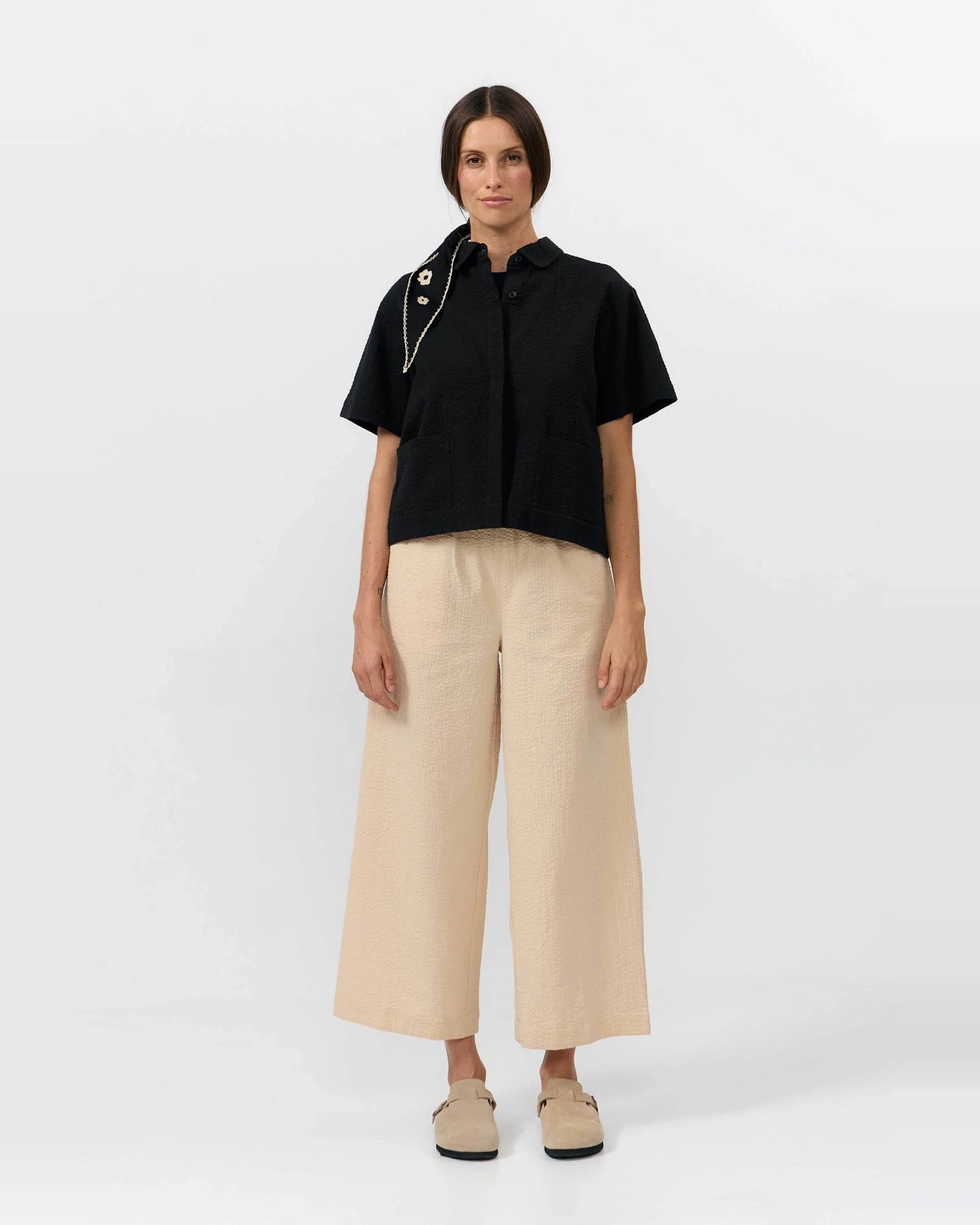 SUITE13LAB Damen vegan Shirt Eder Schwarz – Ansicht 2