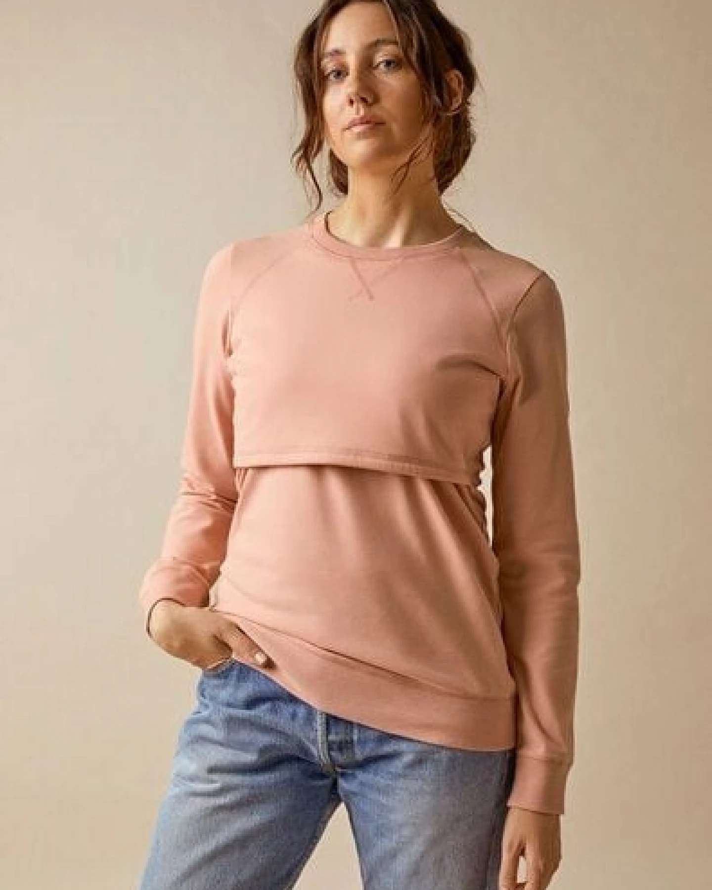 Umstands- und Stillpullover B. warmer Sweatshirt von boob – Ansicht 4