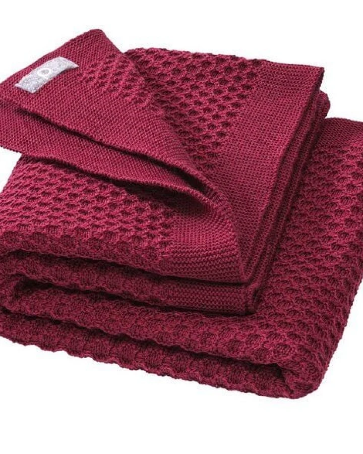 Disana Waben-Strickdecke Bio Merino-Wolle Baby Decke