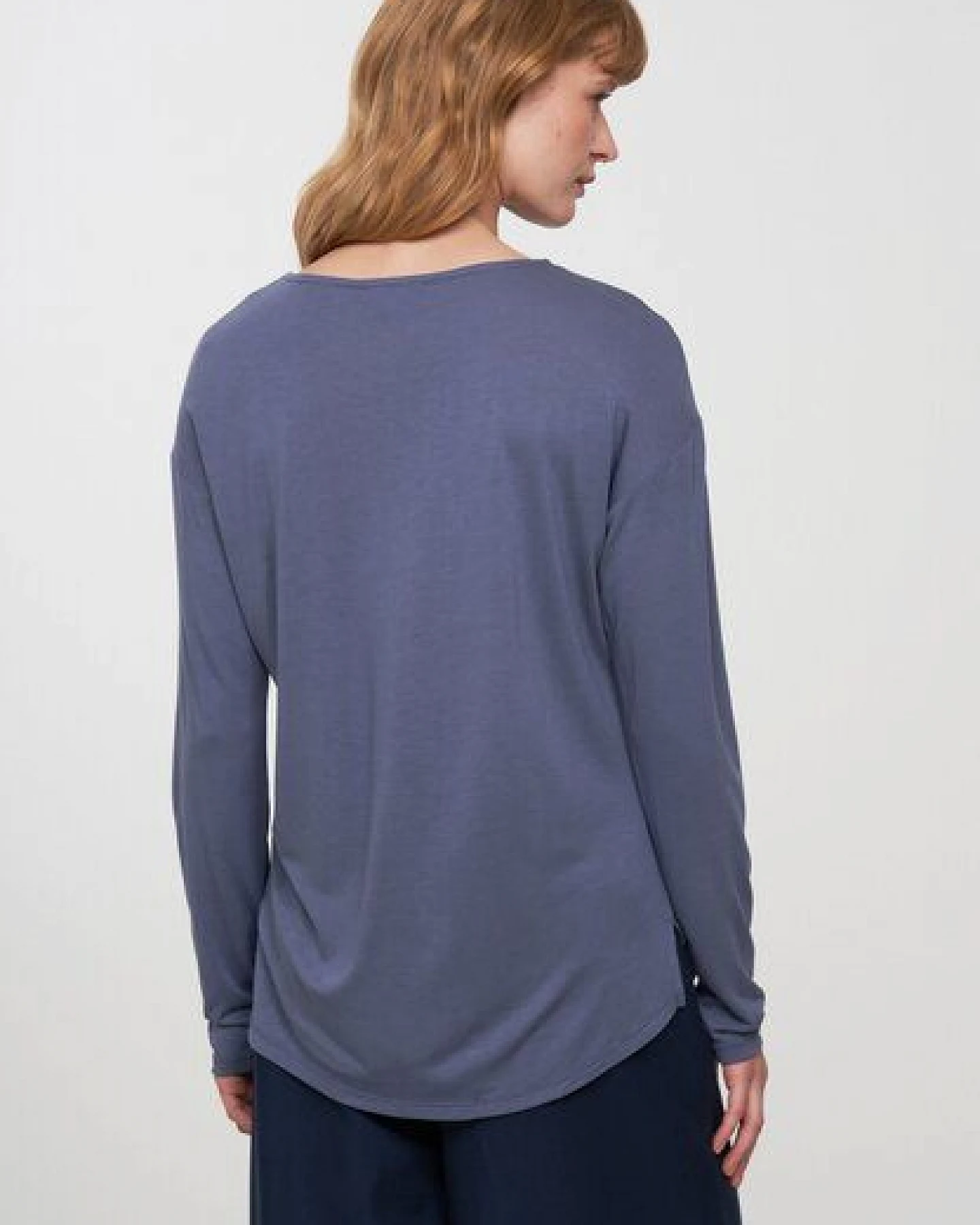 Damen Longsleeve aus LENZING ECOVERO Viskose - FUCHSIA - recolution – Ansicht 3