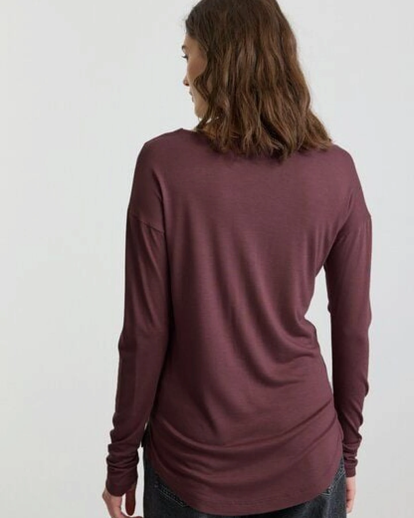 Damen Longsleeve aus LENZING ECOVERO Viskose - FUCHSIA - recolution – Ansicht 4