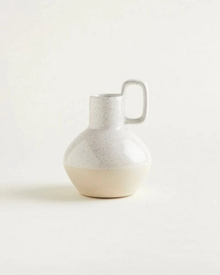 onomao Handgemachte Vase 'Eusébio' aus Steinzeug