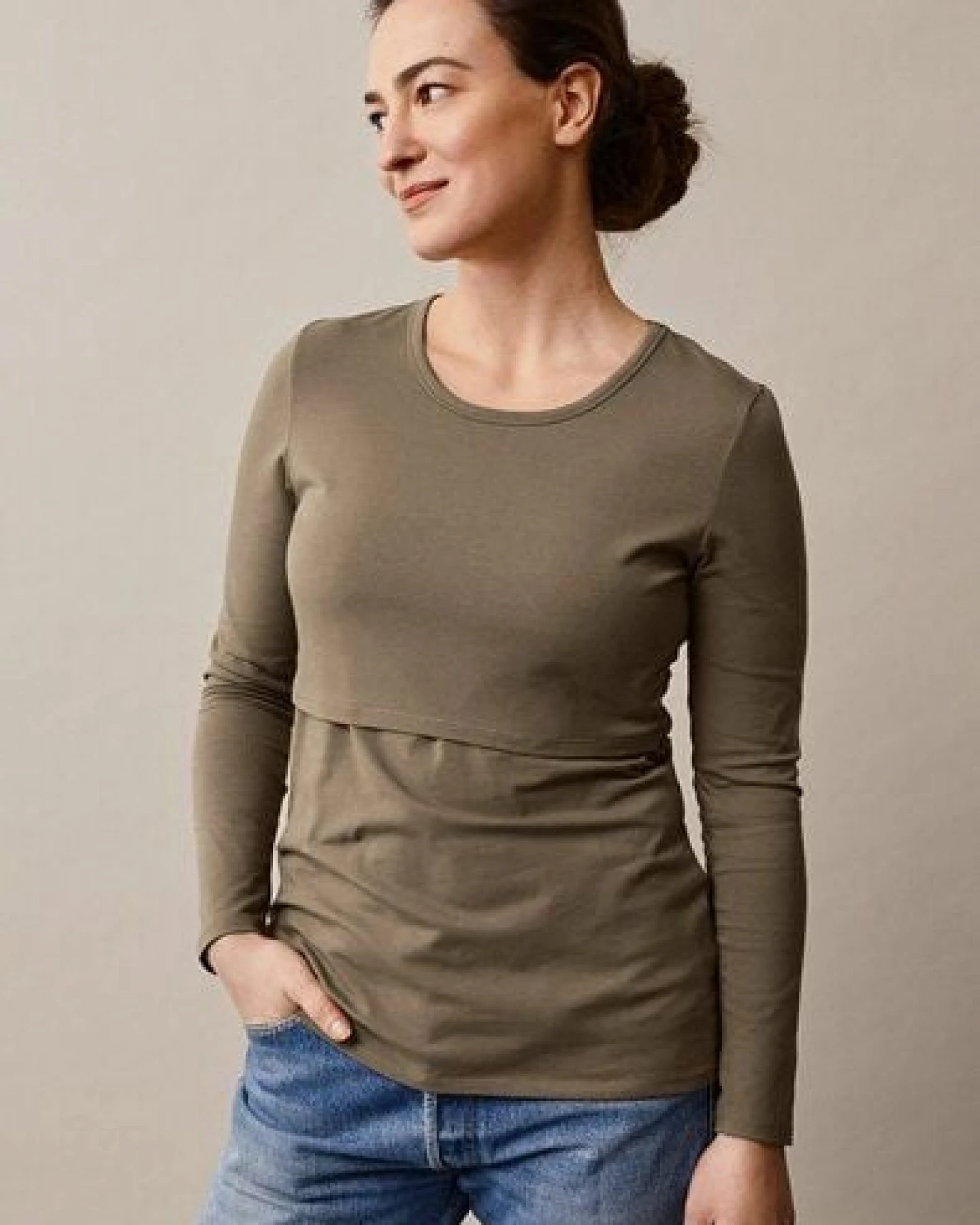 Umstands- und Stillshirt Classic Langarmshirt von boob – Ansicht 3