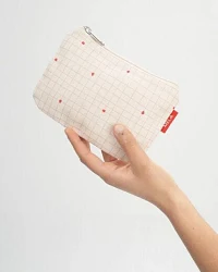 Greige / Candy Grid Print