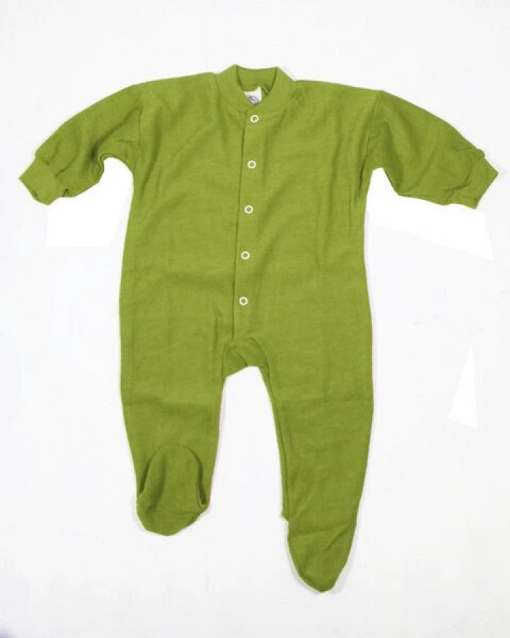 Cosilana Baby Schlafanzug 1-tlg mit Fuss Woll-Frottee
