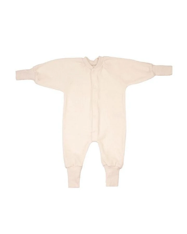 Cosilana Baby Schlafanzug 1-tlg ohne Fuss Woll-Frottee