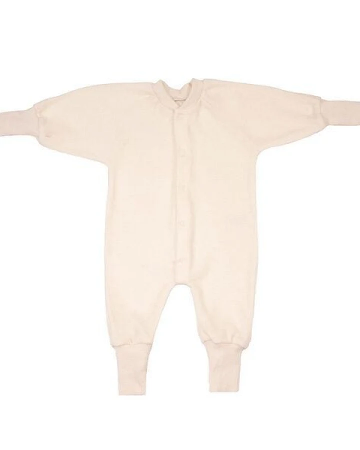 Cosilana Baby Schlafanzug 1-tlg ohne Fuss Woll-Frottee