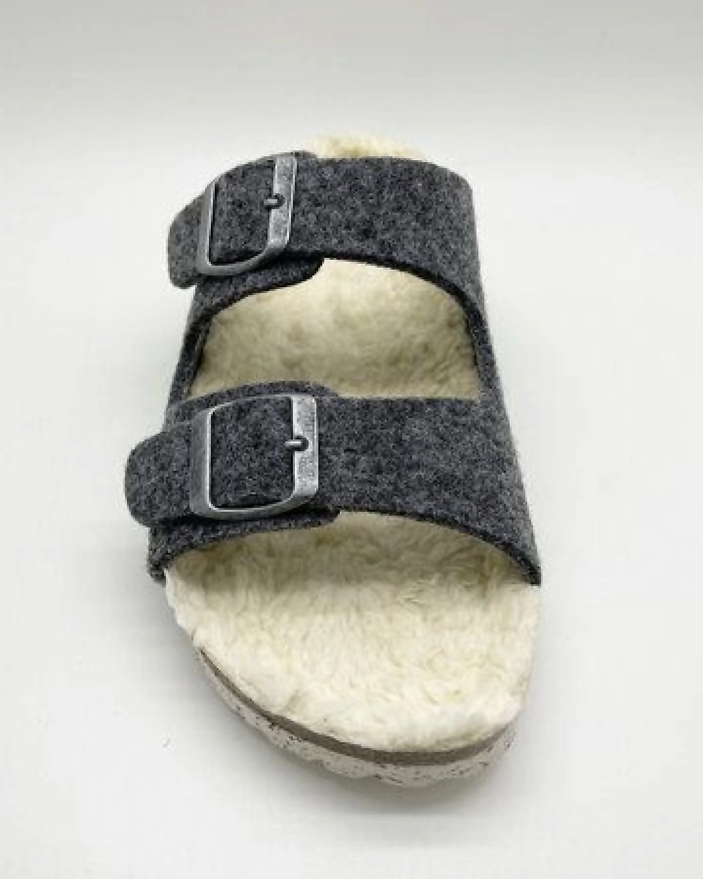 Vegane "thies ® Recycled Plush PET Bio Sandale" aus rec. PET & Biobaumwolle – Ansicht 4