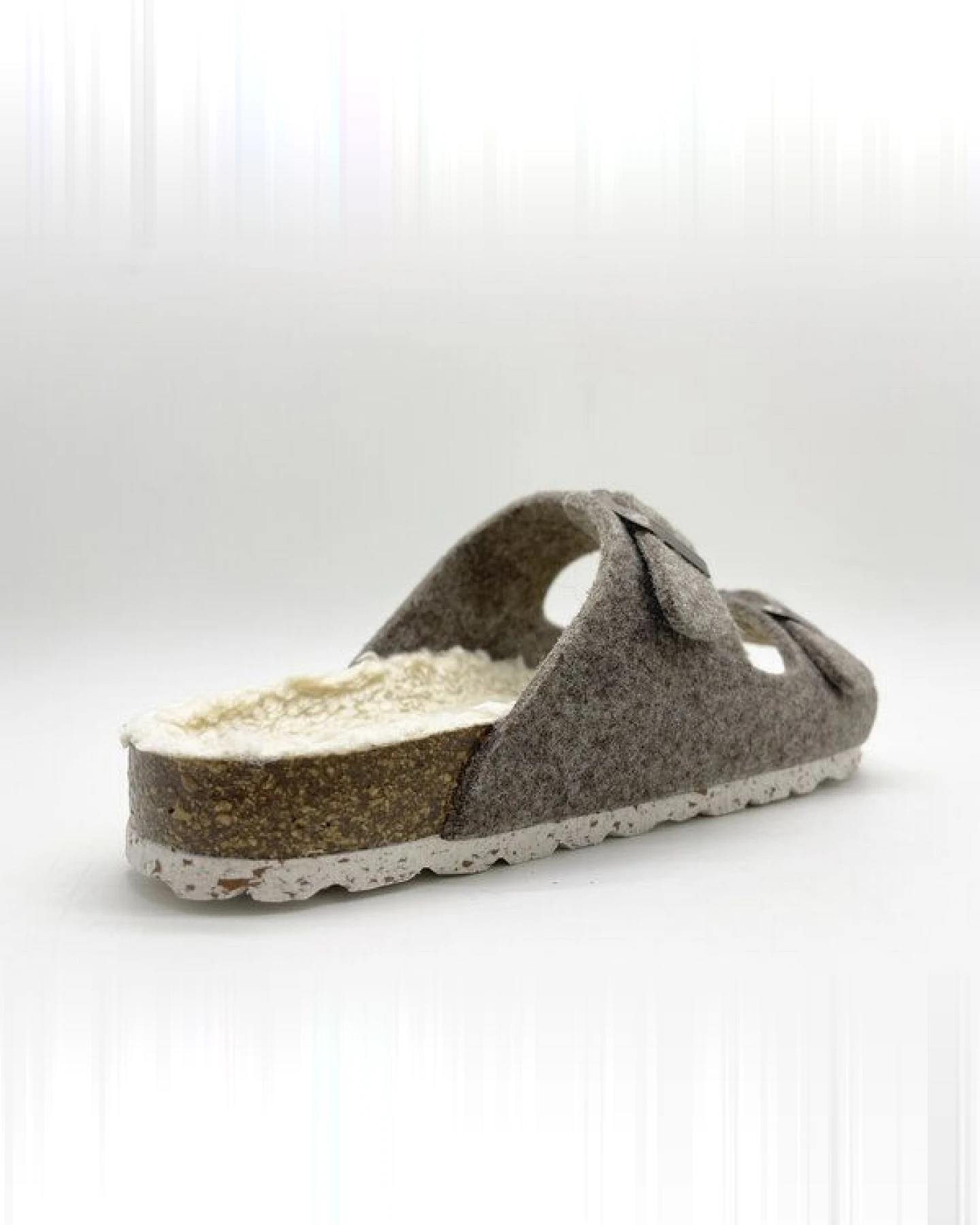 Vegane "thies ® Recycled Plush PET Bio Sandale" aus rec. PET & Biobaumwolle – Ansicht 3