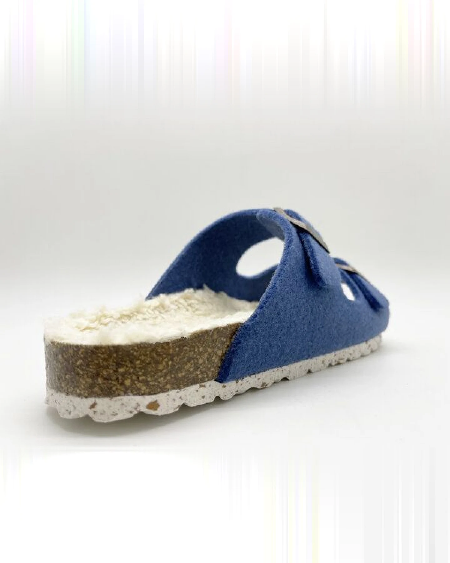 Vegane "thies ® Recycled Plush PET Bio Sandale" aus rec. PET & Biobaumwolle – Ansicht 3