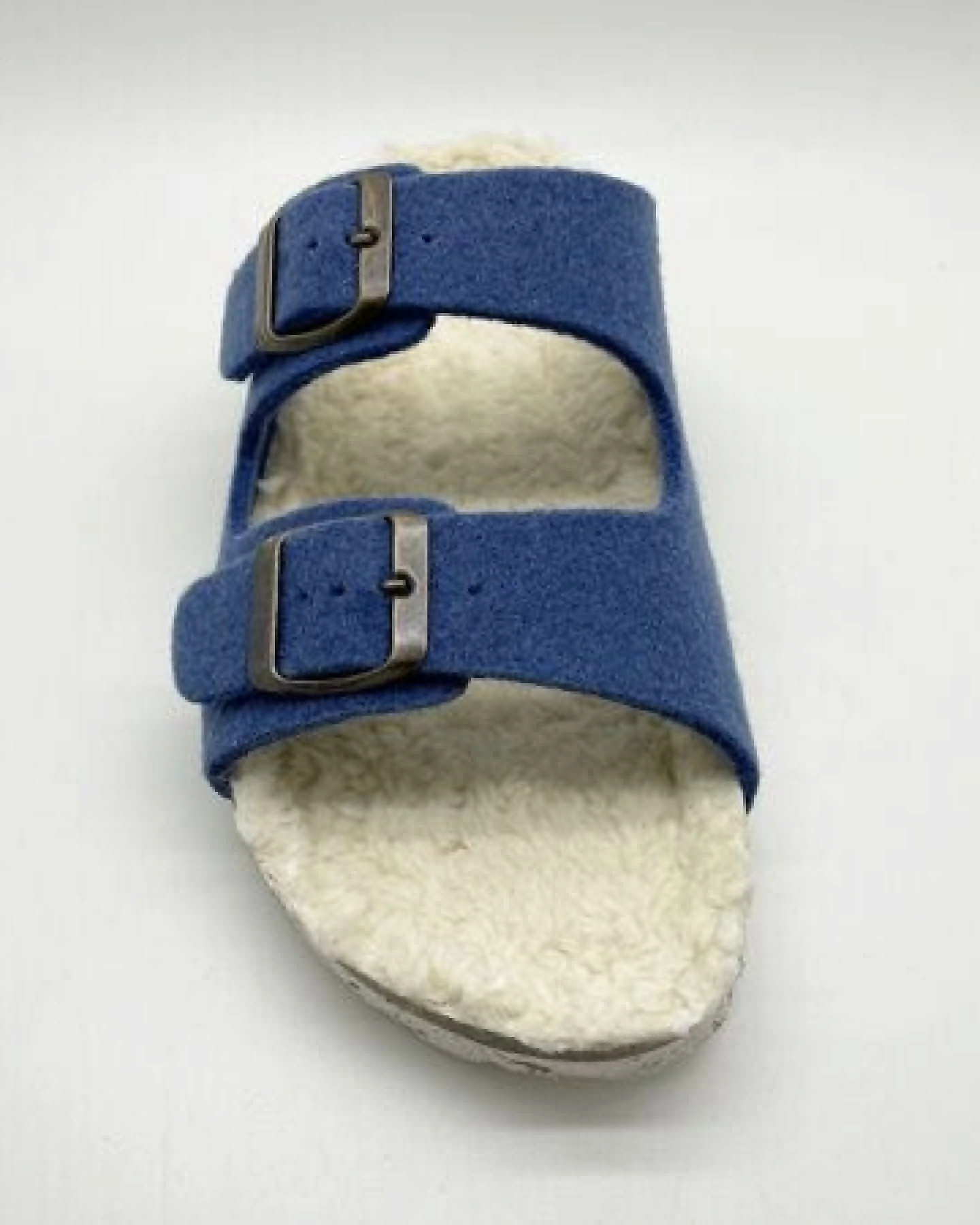 Vegane "thies ® Recycled Plush PET Bio Sandale" aus rec. PET & Biobaumwolle – Ansicht 4