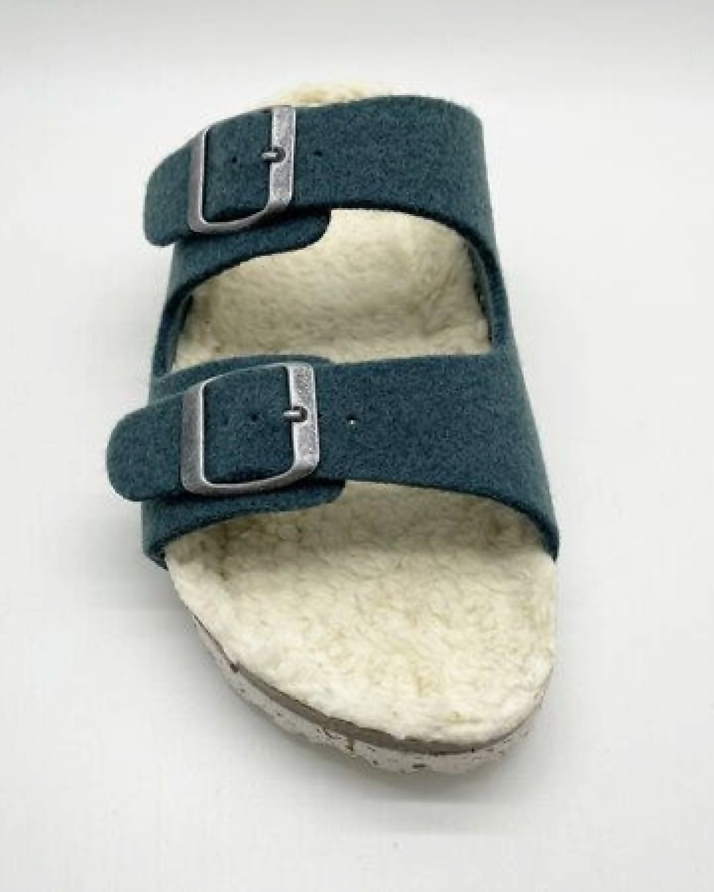 Vegane "thies ® Recycled Plush PET Bio Sandale" aus rec. PET & Biobaumwolle – Ansicht 4