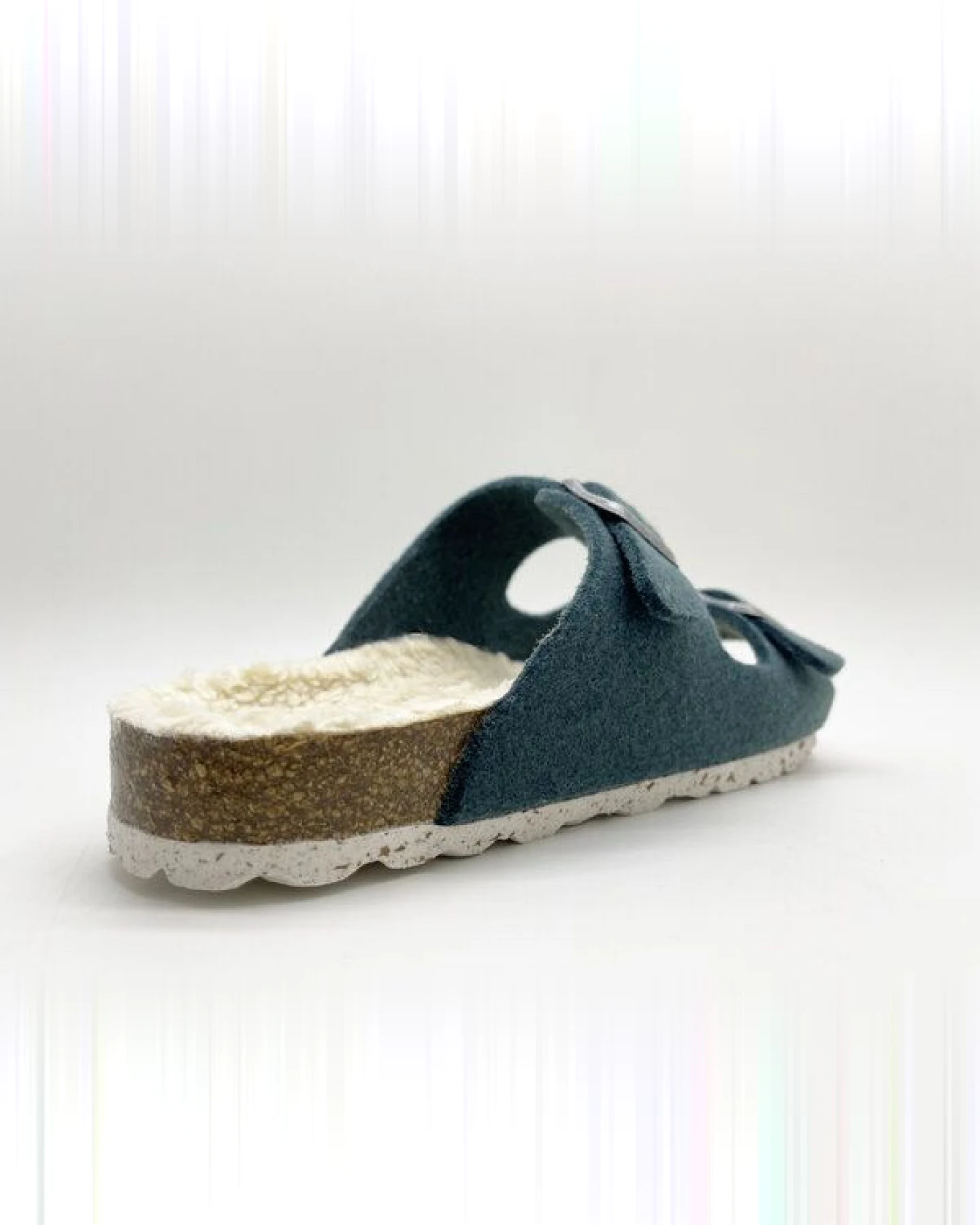 Vegane "thies ® Recycled Plush PET Bio Sandale" aus rec. PET & Biobaumwolle – Ansicht 3