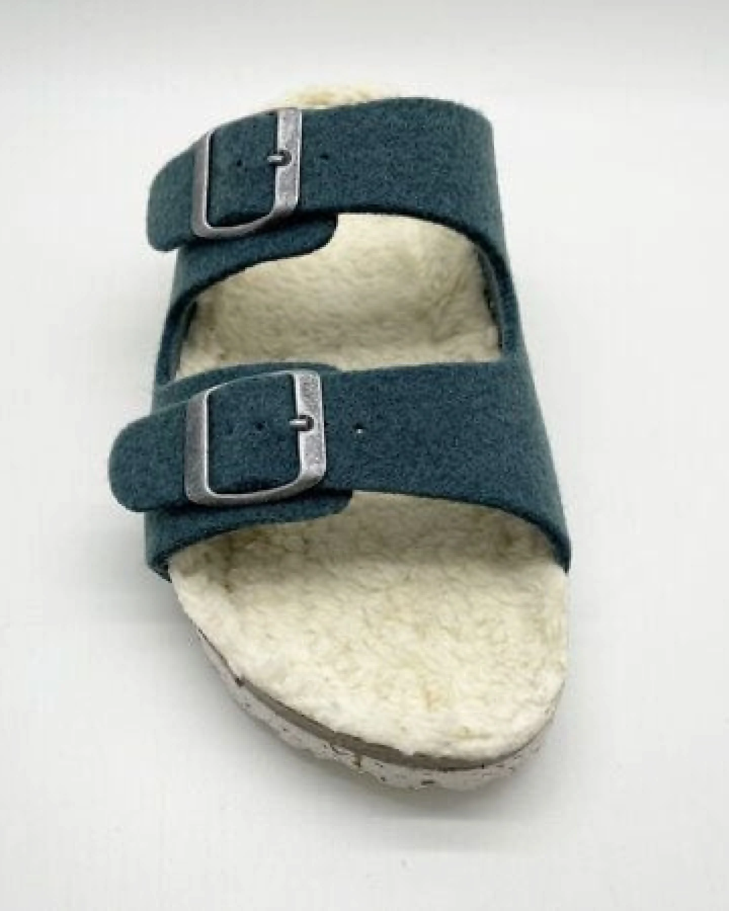Vegane "thies ® Recycled Plush PET Bio Sandale" aus rec. PET & Biobaumwolle – Ansicht 4